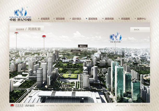 深圳市牧星策劃設計有限公司卓越世紀中心項目網站 周邊配套