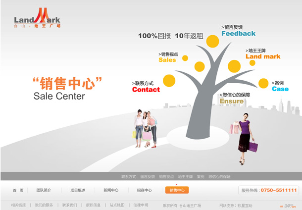 深圳市牧星策劃設計有限公司臺山·地王廣場項目網站 銷售中心 